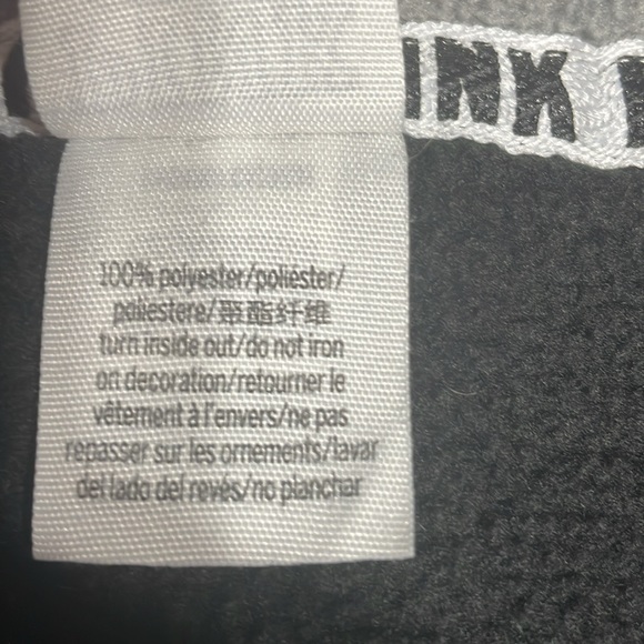 Pink by Victorias Secret 1/4 zip Sherpa pullover - Picture 5 of 8